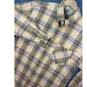 Vintage 80 Missoni for Neiman Marcus Shirt Men 54 Plaid Button Down Shirt Italy
